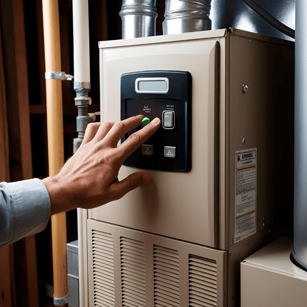 A simple reset can sometimes fix minor furnace issues.